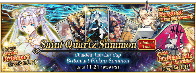 Chaldea Tam Lin Cup Britomart Pickup Summon